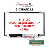 For B173HAN03.1 17.3" WideScreen New Laptop LCD Screen Replacement Repair Display [Pro-Mobile]