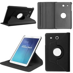 Samsung Galaxy Tab E 9.6" - 360 Rotating Leather Stand Case Smart Cover [Pro-Mobile]