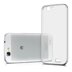 HuaWei Ascend G7 - Clear Transparent Silicone Phone Case With Dust Plug [Pro-Mobile]