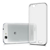 HuaWei Ascend G7 - Clear Transparent Silicone Phone Case With Dust Plug [Pro-Mobile]