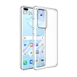 HuaWei P40 Pro - Clear Transparent Silicone Phone Case With Dust Plug [Pro-Mobile]