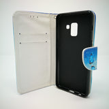 Samsung Galaxy A8 2018 - Magnetic Wallet Card Holder Flip Stand Case Design [Pro-Mobile]