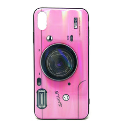 Apple iPhone XR - Holographic Camera Case with Pop Socket