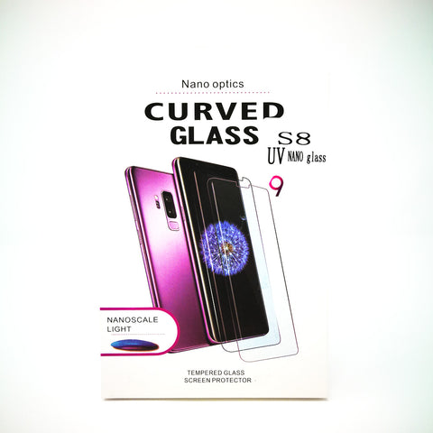 Samsung Galaxy S9 Plus - Full Glue UV Cured Curved Premium Real Tempered Glass Screen Protector Film [Pro-Mobile]