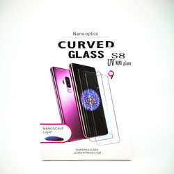 Samsung Galaxy S6 Edge - Full Glue UV Cured Curved Premium Real Tempered Glass Screen Protector Film [Pro-Mobile]