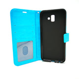 Samsung Galaxy J6 Plus / J6 Prime - Magnetic Wallet Card Holder Flip Stand Case Cover [Pro-Mobile]