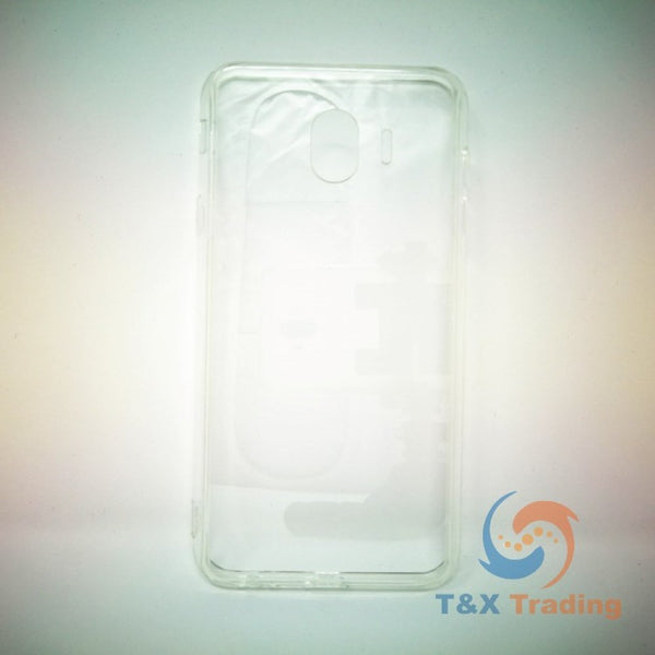 Samsung Galaxy J4 2018 - Clear Transparent Silicone Phone Case With Dust Plug [Pro-Mobile]