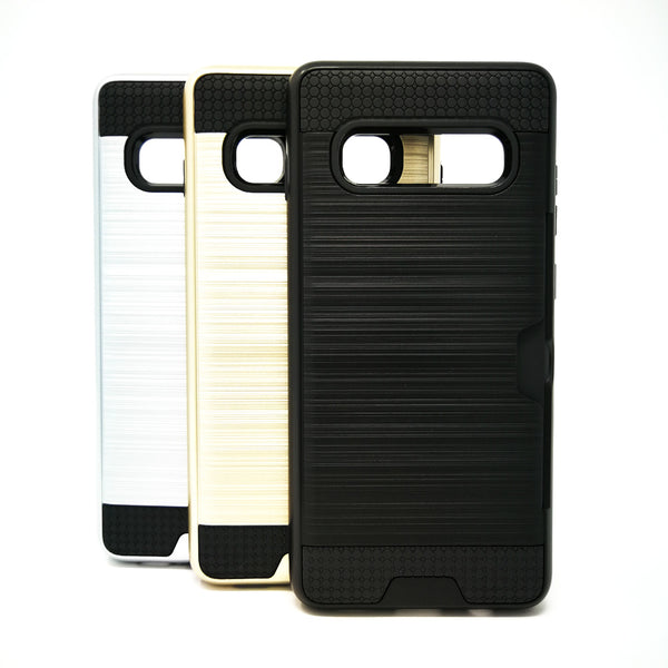 Samsung Galaxy S10 Plus - Shockproof Slim Wallet Credit Card Holder Case Cover [Pro-Mobile]