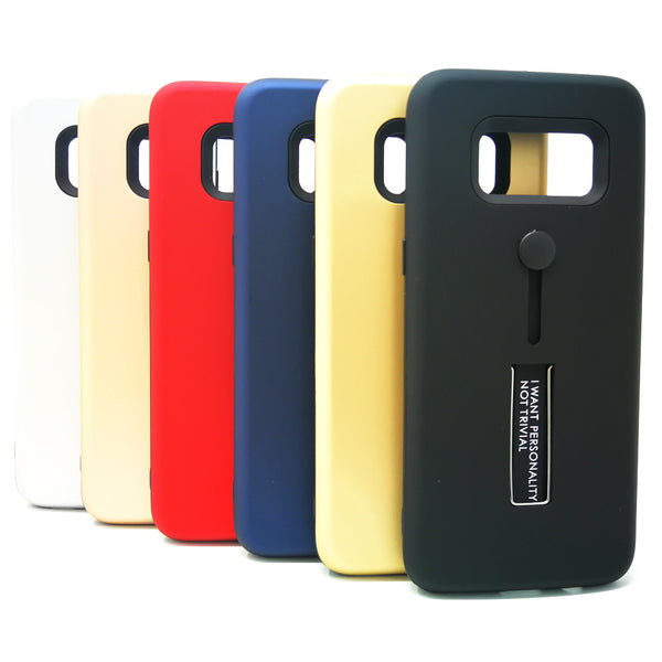 Samsung Galaxy S8 - Personality Ring Holder Hybrid Kickstand Case [Pro-Mobile]