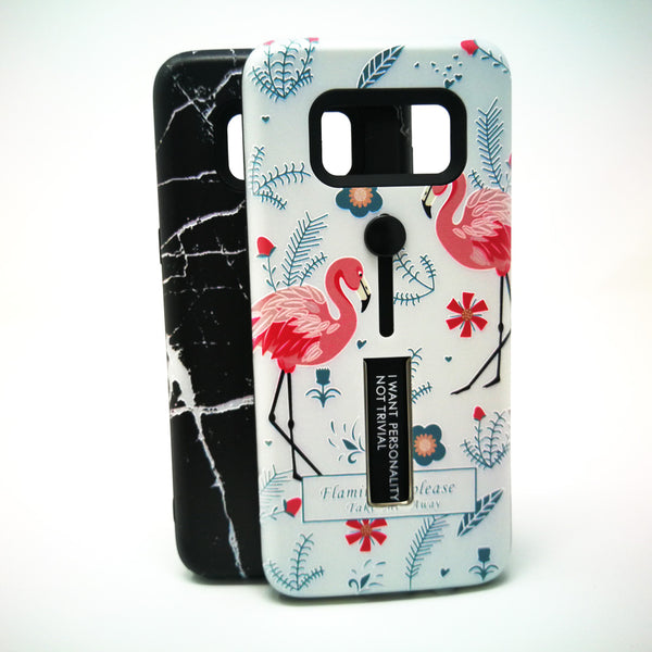 Samsung Galaxy S8 - Personality Ring Holder Hybrid Kickstand Case Design [Pro-Mobile]