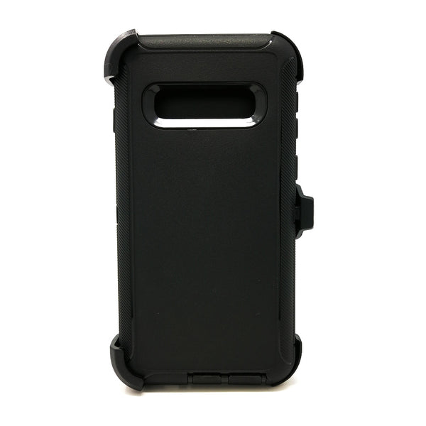 Samsung Galaxy S10e - Heavy Duty Fashion Defender Case with Rotating Belt Clip [Pro-Mobile]