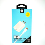 WUW Charger Kit with Charging USB Cable and Charger Adapter WUW-T24