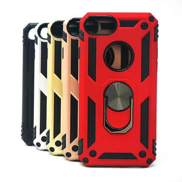 Apple iPhone 6 / 6S / 7 / 8 - Transformer Shockproof Magnet Case with iRing Kickstand [Pro-M]
