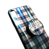 Apple iPhone XS Max - Classic Check Pattern Case with Pop Socket