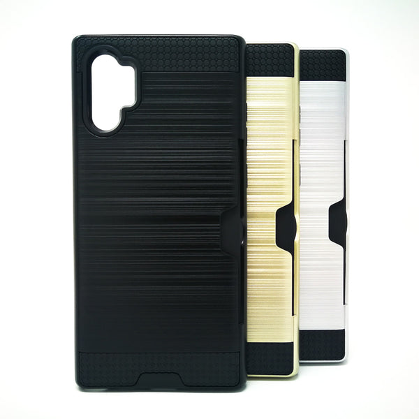 Samsung Galaxy Note 10 Plus - Shockproof Slim Wallet Credit Card Holder Case Cover [Pro-Mobile]