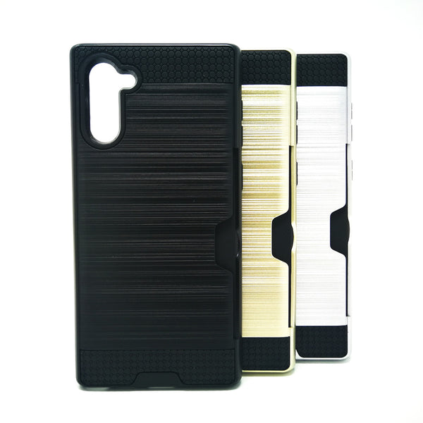 Samsung Galaxy Note 10 - Shockproof Slim Wallet Credit Card Holder Case Cover [Pro-Mobile]