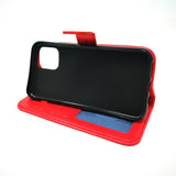 Apple iPhone 13 Pro - Magnetic Wallet Card Holder Flip Stand Case Cover with Strap [Pro-Mobile]