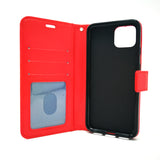 Google Pixel 4 - Magnetic Wallet Card Holder Flip Stand Case Cover with Strap [Pro-Mobile]