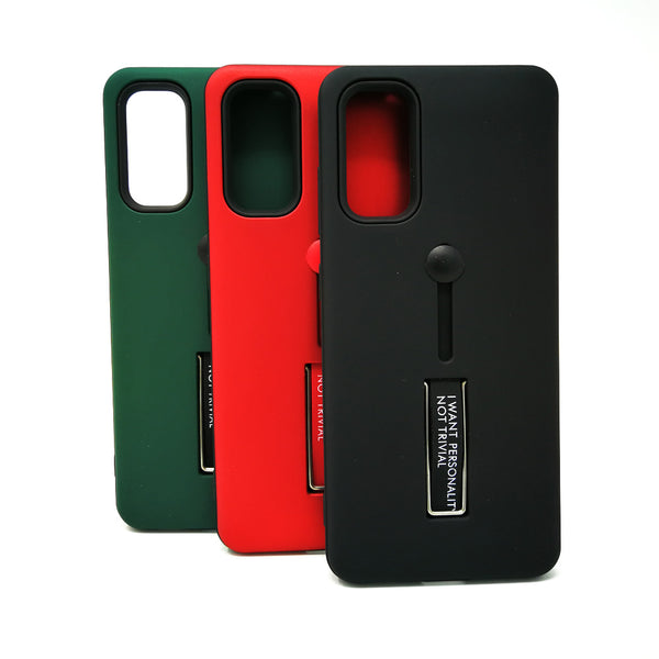 Samsung Galaxy S20 - Personality Ring Holder Hybrid Kickstand Case [Pro-Mobile]