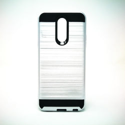 LG K40 (2019) - Shockproof Slim Dual Layer Brush Metal Case Cover [Pro-Mobile]