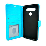 LG K41S / K61 - Magnetic Wallet Card Holder Flip Stand Case Cover with Strap [Pro-Mobile]