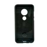 Motorola Moto G7 - Shockproof Slim Dual Layer Brush Metal Case Cover [Pro-Mobile]