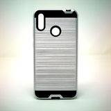 HuaWei Y7 2019 - Shockproof Slim Dual Layer Brush Metal Case Cover [Pro-Mobile]