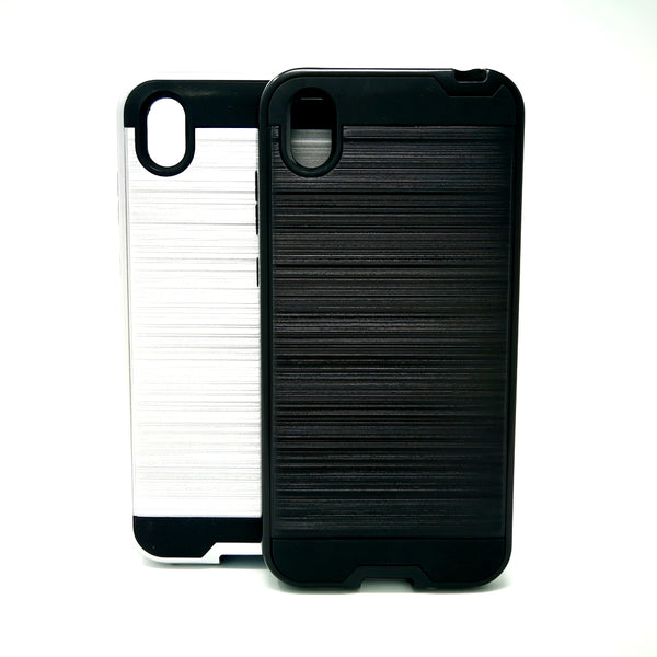HuaWei Y5 2019 - Shockproof Slim Dual Layer Brush Metal Case Cover [Pro-Mobile]