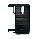 LG Q7 / Q7 Plus - Shockproof Slim Dual Layer Brush Metal Case Cover [Pro-Mobile]