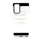 Samsung Galaxy Note 20 - Shockproof Slim Dual Layer Brush Metal Case Cover [Pro-Mobile]