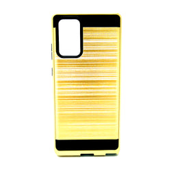 Samsung Galaxy Note 20 Ultra - Shockproof Slim Dual Layer Brush Metal Case Cover [Pro-Mobile]