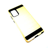 Samsung Galaxy Note 20 Ultra - Shockproof Slim Dual Layer Brush Metal Case Cover [Pro-Mobile]