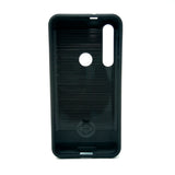 Motorola Moto G8 Play - Shockproof Slim Dual Layer Brush Metal Case Cover [Pro-Mobile]