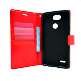 LG X Power 2 / 3 - TanStar Magnetic Wallet Card Holder Flip Stand Case Cover [Pro-Mobile]