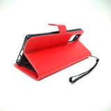 Samsung Galaxy Note 20 - Magnetic Wallet Card Holder Flip Stand Case with Strap [Pro-Mobile]