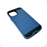 Apple iPhone 12 Pro Max - Shockproof Slim Dual Layer Brush Metal Case Cover [Pro-Mobile]