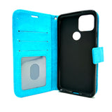 Google Pixel 5 - Magnetic Wallet Card Holder Flip Stand Case Cover with Strap [Pro-Mobile]