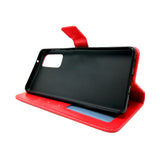 Samsung Galaxy S20 FE / S20 Fan Edition - Magnetic Wallet Card Holder Flip Stand Case with Strap [Pro-Mobile]