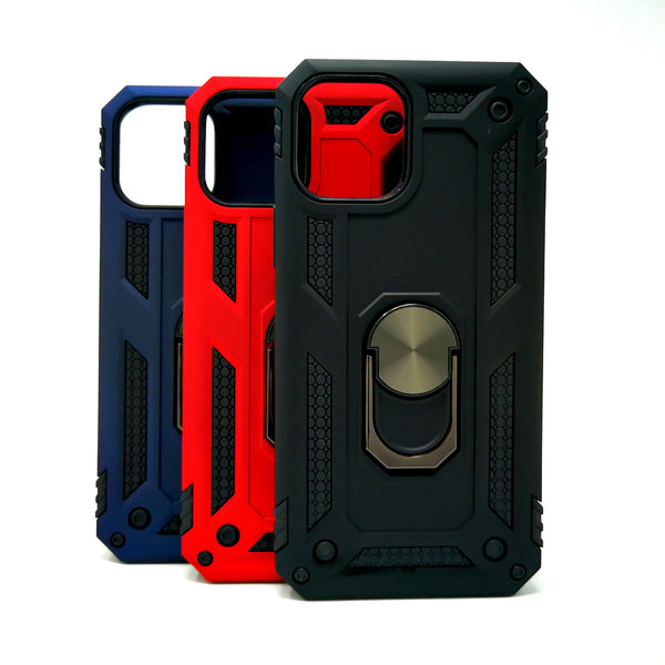Apple iPhone 12 Mini - Transformer Shockproof Magnet Case with iRing Kickstand [Pro-M]