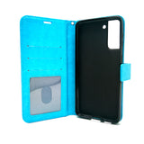 Samsung Galaxy S21 Ultra - Magnetic Wallet Card Holder Flip Stand Case with Strap [Pro-Mobile]