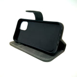 Apple iPhone 12 Mini - TanStar Soft Touch Magnet REMOVABLE Wallet Card Holder Flip Stand Case [Pro-Mobile]