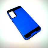 Samsung Galaxy S21 Plus - Shockproof Slim Dual Layer Brush Metal Case Cover [Pro-Mobile]
