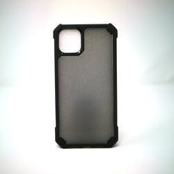 Apple iPhone 12 Pro Max - Grey Stripped Reinforced Corners Shockproof Silicone Phone Case [Pro-Mobile]