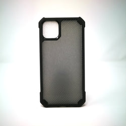 Apple iPhone 11 - Grey Stripped Reinforced Corners Shockproof Silicone Phone Case [Pro-Mobile]