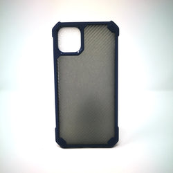 Apple iPhone 12 Pro Max - Grey Stripped Reinforced Corners Shockproof Silicone Phone Case [Pro-Mobile]