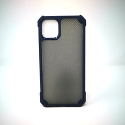 Apple iPhone 13 Mini - Grey Stripped Reinforced Corners Shockproof Silicone Phone Case [Pro-Mobile]