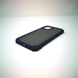 Apple iPhone 11 - Grey Stripped Reinforced Corners Shockproof Silicone Phone Case [Pro-Mobile]