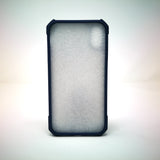 Apple iPhone XR - Grey Stripped Reinforced Corners Shockproof Silicone Phone Case [Pro-Mobile]