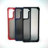 Samsung Galaxy S21 Plus - Grey Stripped Reinforced Corners Shockproof Silicone Phone Case [Pro-Mobile]