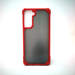 Samsung Galaxy S21 Plus - Grey Stripped Reinforced Corners Shockproof Silicone Phone Case [Pro-Mobile]